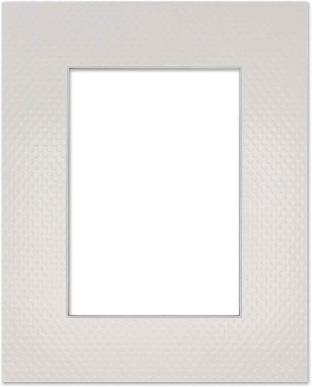 11x14 Mat Bevel Cut for 8.5x11 Photos - Acid Free Golf Ball Texture Precut Matboard - For Pictures, Photos, Framing - 4-ply Thickness
