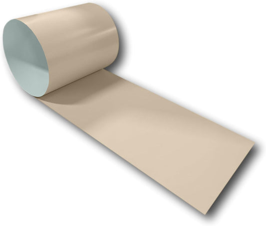 Eagle 1:24 Gauge KYNAR 500 Sheet Metal Flashing Rolls-10 FT Long-Heavy Duty Pre-Finished Rolls-Commercial Grade-Roofing Flashing, Fascia Cover, Coping Cap-Multiple Sizes (30" x 10 FT, Sierra Tan)