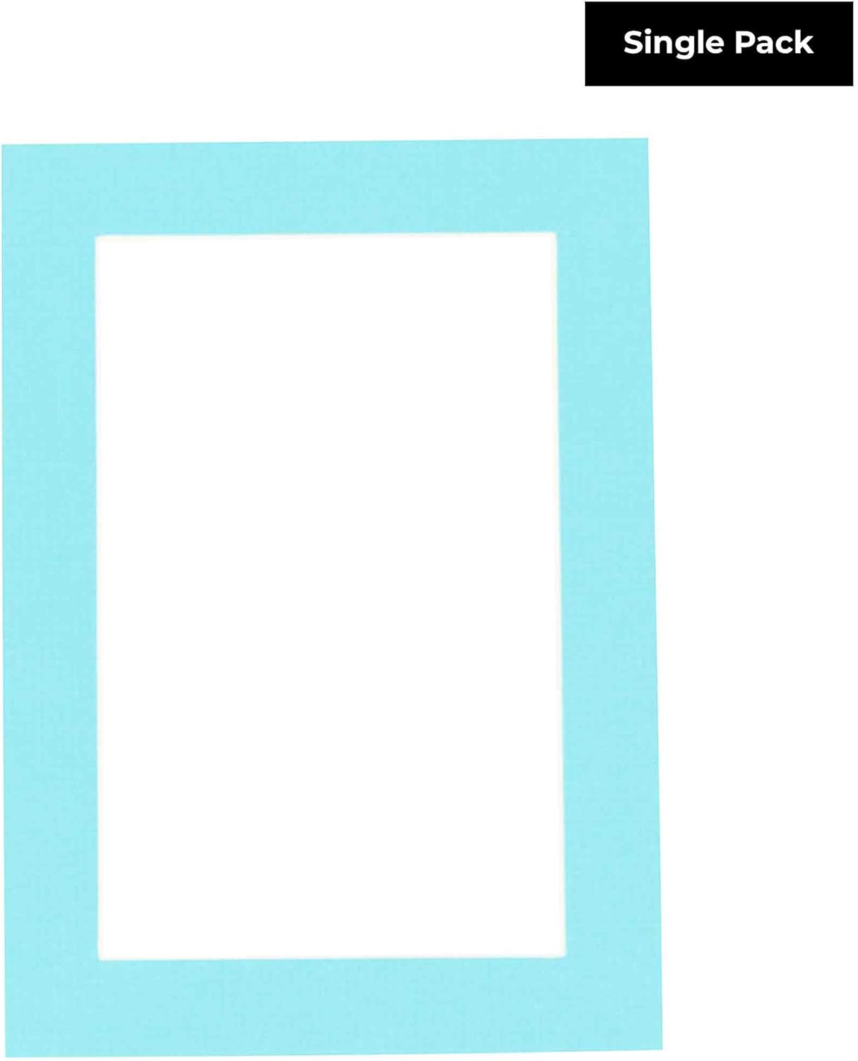 Poster Palooza 11x14 Mat for 8.5x11 Photo - Precut Aquamarine Blue Picture Matboard for Frames Measuring 11 x 14 Inches - Bevel Cut Matte to Display Art Measuring 8.5 x 11 Inches - Acid Free ONE MAT