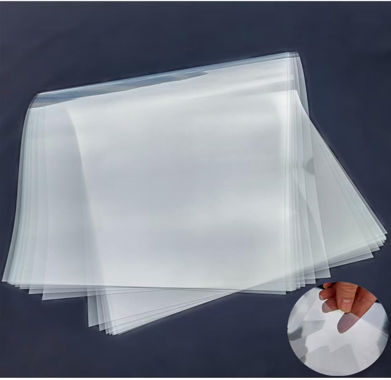Transparent Blank Mylar Stencil Sheets for Cutting, 16" x 24" 7.5 mil/0.19mm Thick 8 Sheets.Gift, Acetate Template Material, Craft Plastic Sheets (16×24” /7.5 mil)