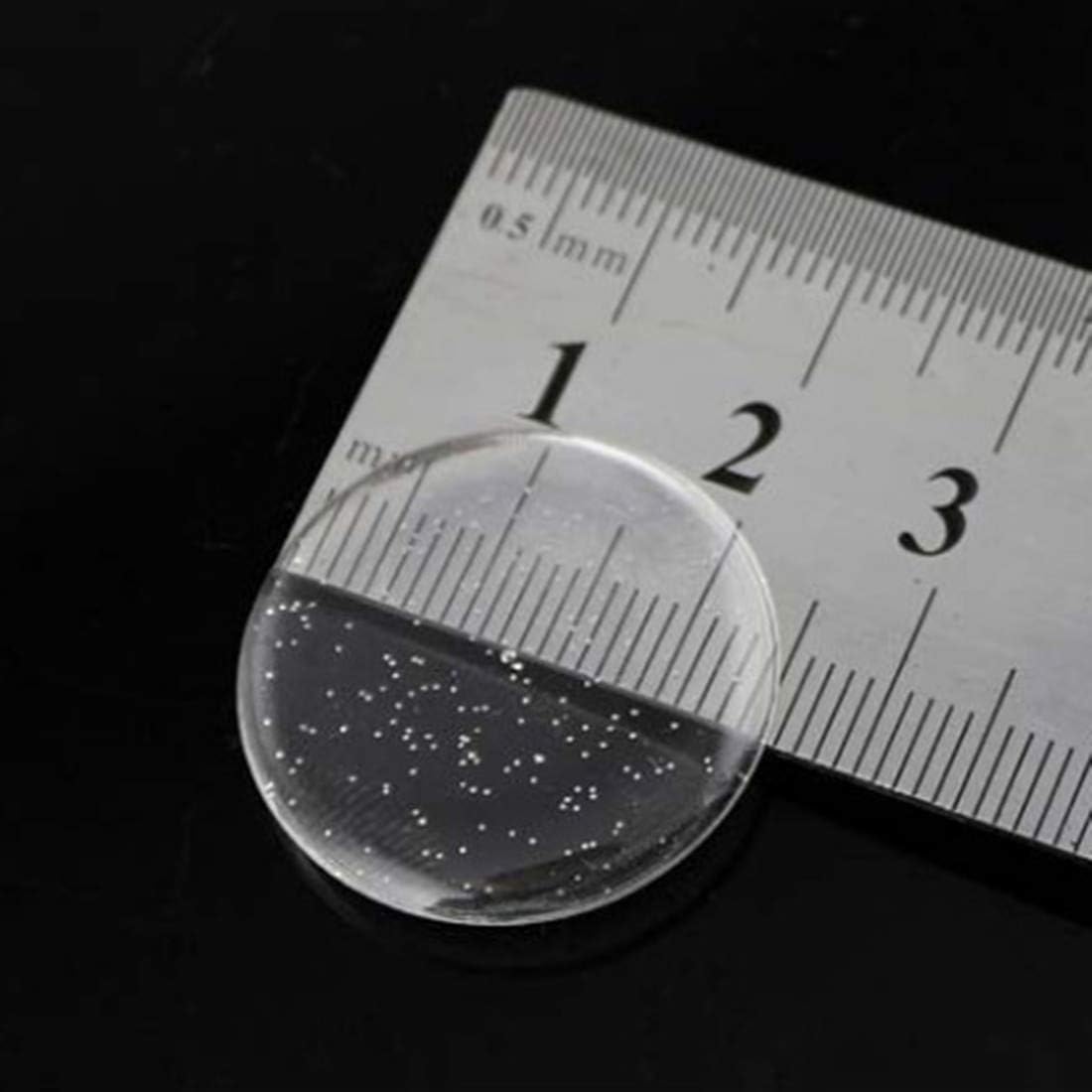 200-Piece Epoxy Resin Dome Stickers – Self-Adhesive Dots for DIY Crafts, Bottle Caps, Hair Bows, Scrapbooks, Jewelry & Pendants,1-Inch,Glitter
