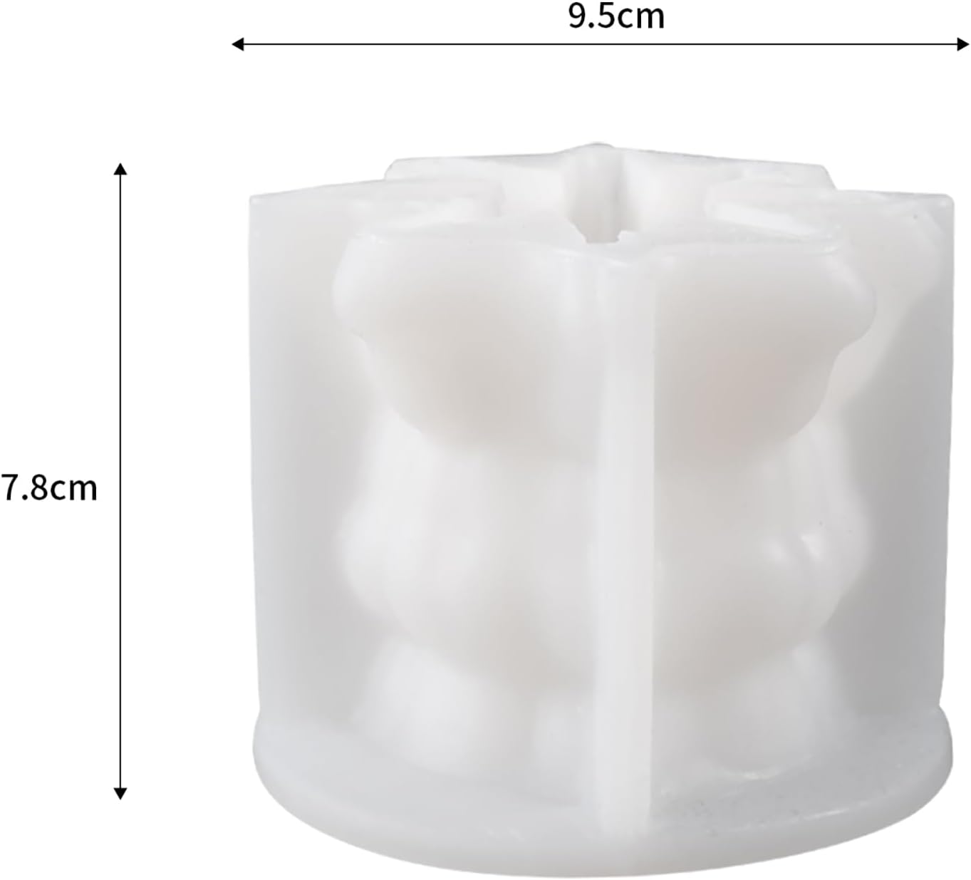 Cylinder Wave Rotation Body Soap Resin Casting Resin Making Molds Silicone Mold for Candle Home Decorate 3D Animal Mold Candle Making Mold