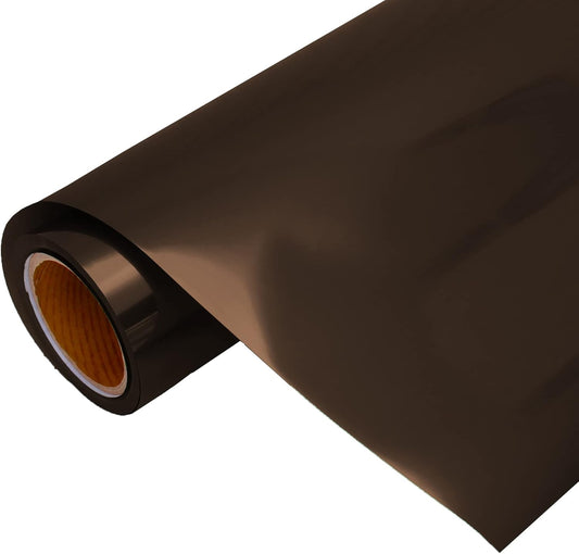 Threadart Metallic Brown Heat Transfer Vinyl Film | Custom Cut Roll 20" Wide by The Yard | Compatible with Venture Explore and Maker, Silhouette Cameo, & Large Format Cutters
