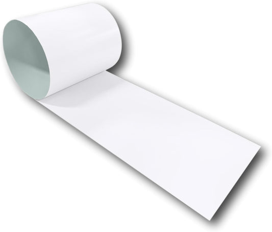 Eagle 1: 24 Gauge KYNAR 500 Sheet Metal Flashing Rolls-10 FT Long-Heavy Duty Pre-Finished Rolls-Commercial Grade-Roofing Flashing, Fascia Cover, Coping Cap-Multiple Sizes (36" x 10 FT, Bright White)