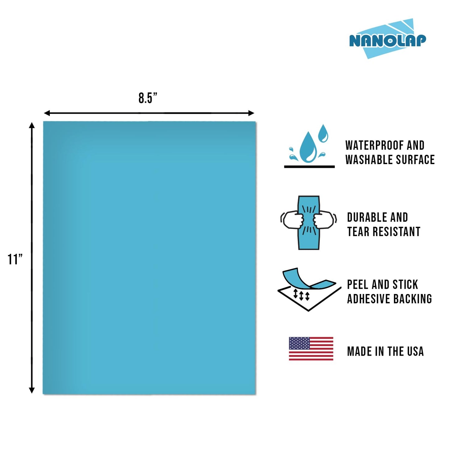PSA Lapping Film, 7 Piece Pressure Sensitive Adhesive Polishing Paper, 8-1/2” x 11” Microfinishing Fine Sanding Paper, Sanding Film for Scary Sharp Sharpening System, Aluminum Oxide AO
