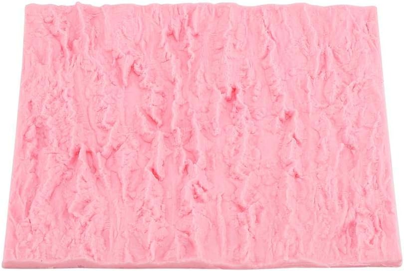 Rectangle Cake Tree Bark Texture Design Silicone Icicle Lace Bread Baking Non Stick Fondant Impression Mat Desserts DIY Baking Tool for Cakes Decorating Wedding Celebrations
