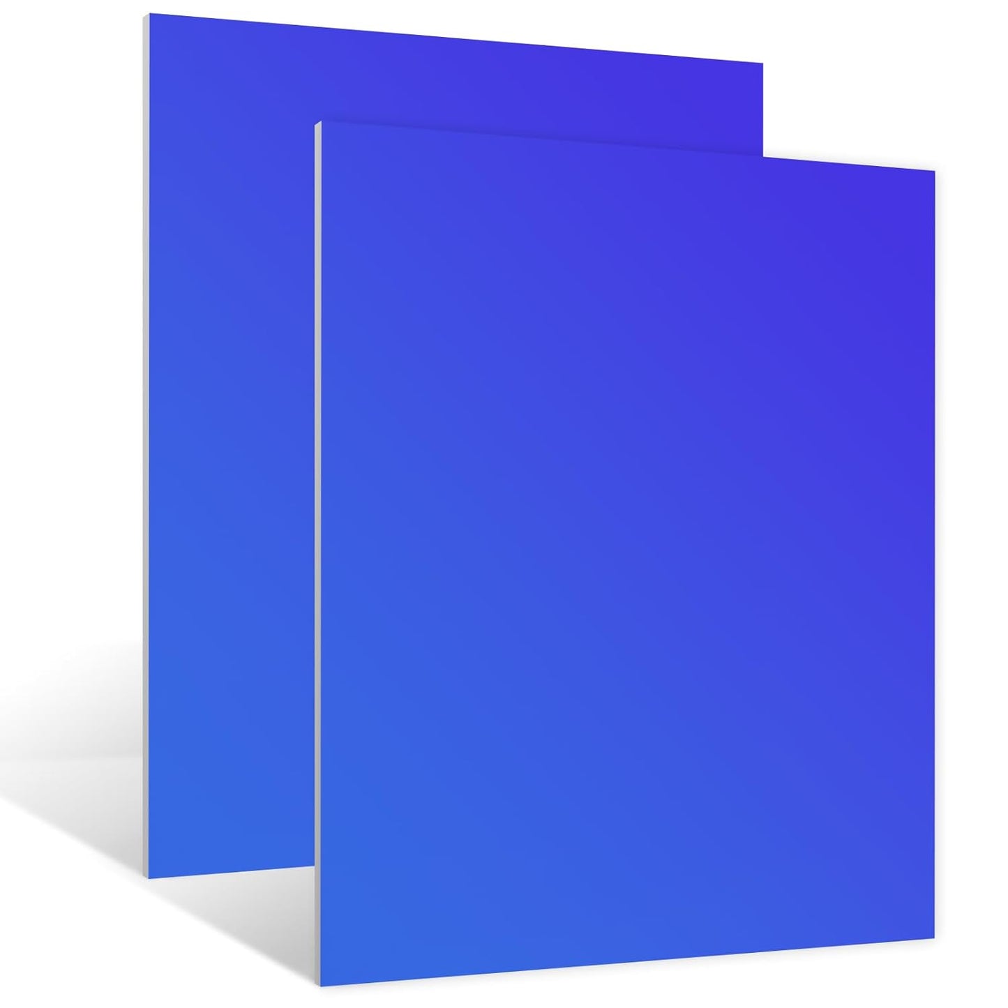 Anodized Aluminum Sheet Metal 11.3 x 11.3 x 1/32 Inch Metal Plates Engraving Blanks for CNC Laser Engraving DIY Card, 0.8MM Thin Decorative Aluminum Sheets for Crafting (Blue 2)