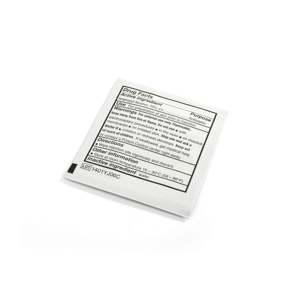 MediChoice Alcohol Prep Pads, 2-Ply Sterile, 7% Isopropyl Alcohol, Large, 1.75x3.5 Inch, 1314APP104A (Case of 1000)