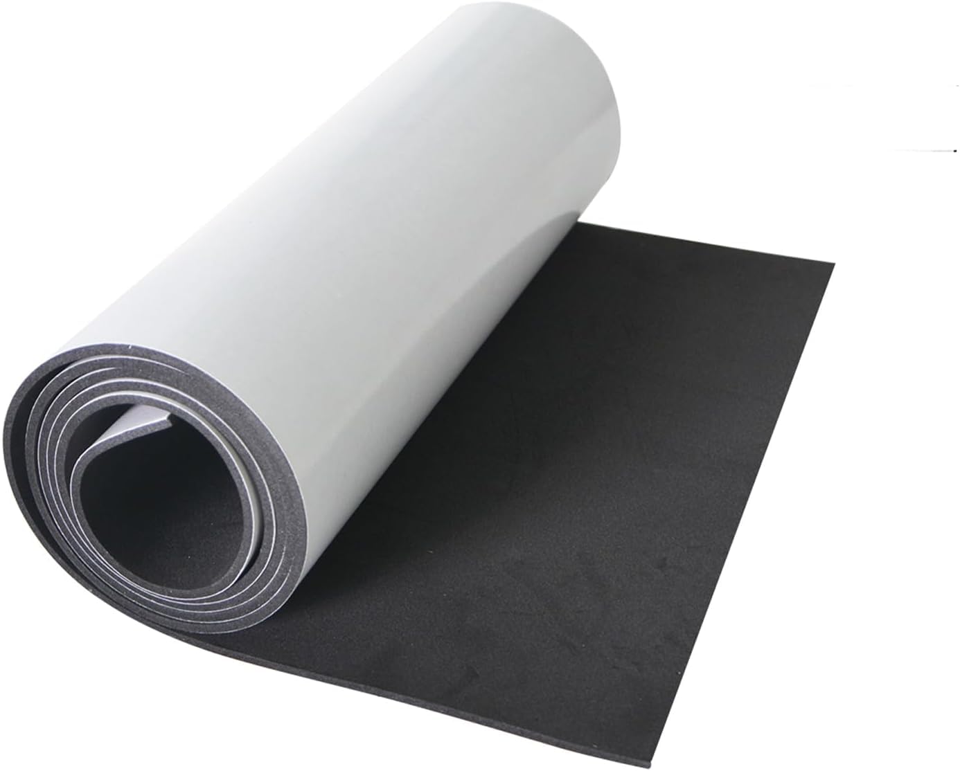 Closed Cell Neoprene Foam Rubber Sheet with Adhesive - 60 x 15 x 1/8 Inch Multi-Function Insulation, Soundproofing, and Weatherproof Foam Padding Easy Cut DIY, Black