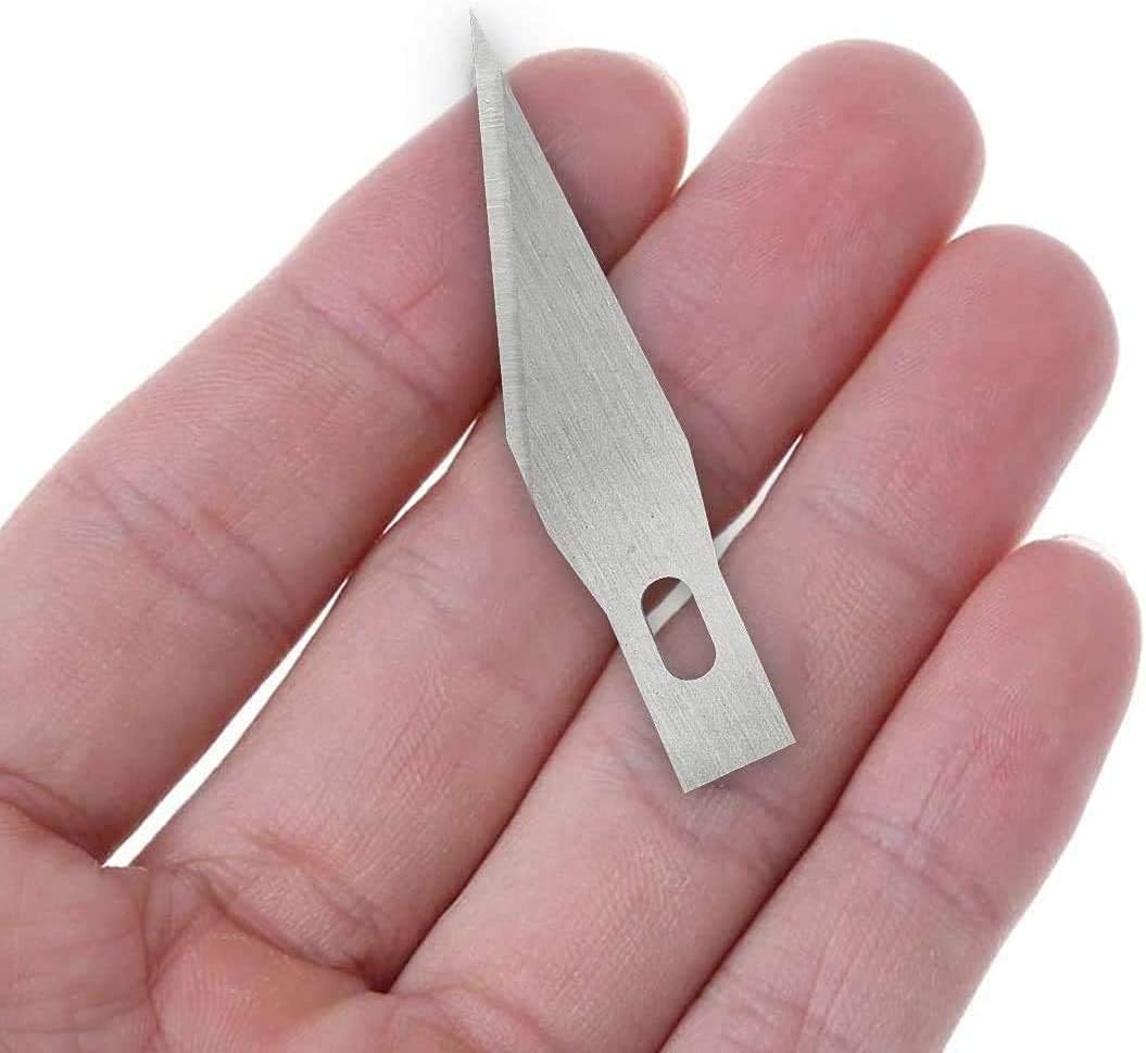 DIYSELF 300 PCS Exacto Knife Blades 11, High Carbon Steel Exacto Blades, Craft Knife Blade, #11 Exacto Knife Refill Blade with Storage Case for Scrapbooking, Stencil
