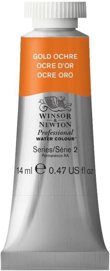 Winsor & Newton Professional Watercolor, 14ml (0.47-oz) Tube, Gold Ochre