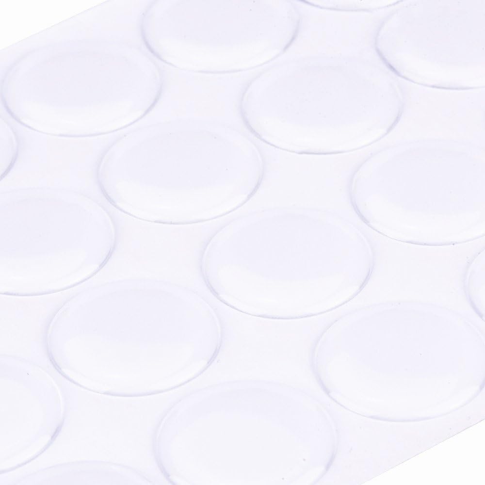 200-Piece Epoxy Resin Dome Stickers – Self-Adhesive Dots for DIY Crafts, Bottle Caps, Hair Bows, Scrapbooks, Jewelry & Pendants,1-Inch,Clear