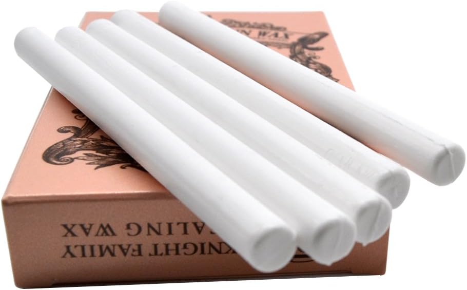 Mini Glue Gun Sealing Wax Sticks for Envelope Wedding Invitation Sealing Decoration Pack of 16 in White