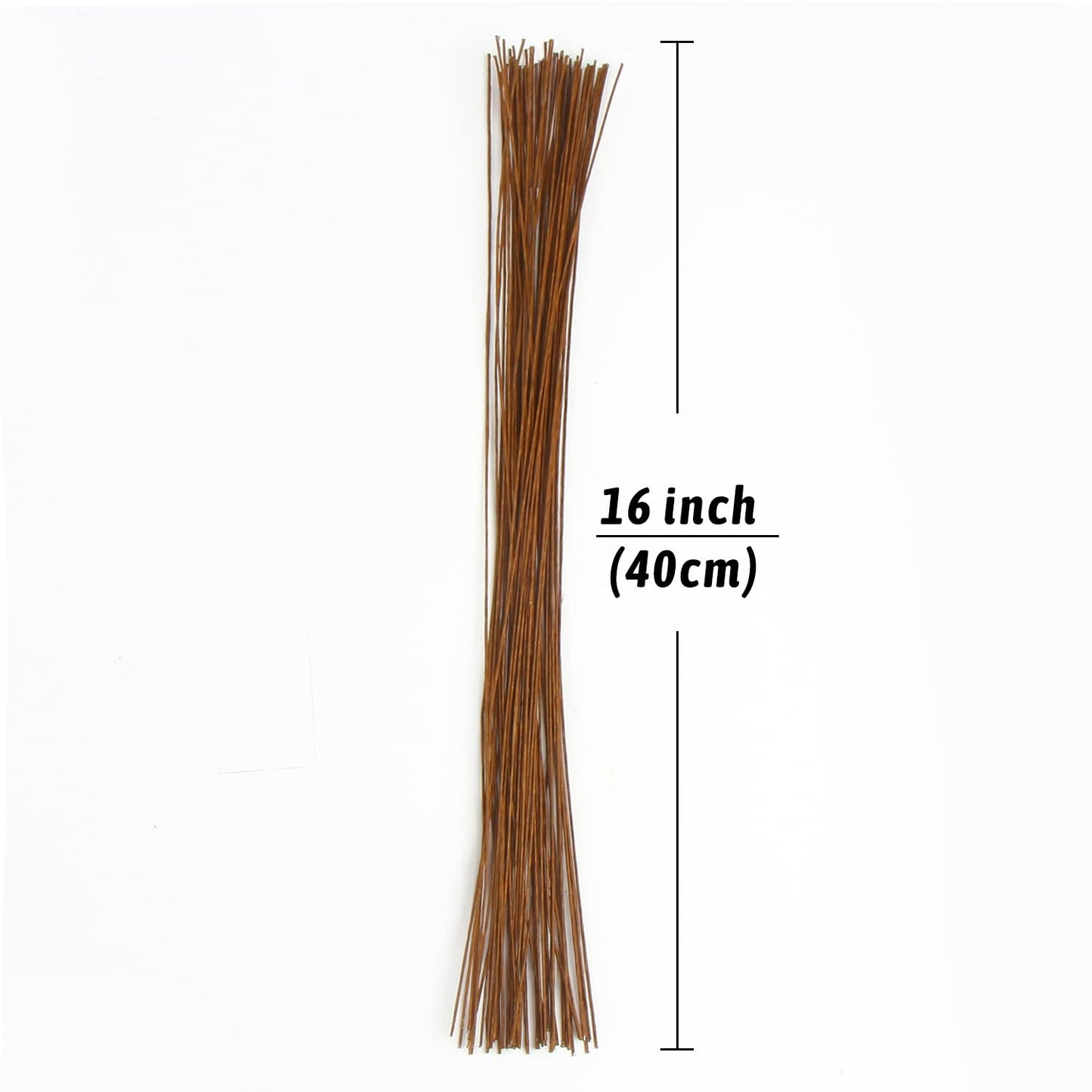 DECORA 18 Gauge Brown Floral Wire for Artificial Flower Making 16 inch,50/Package