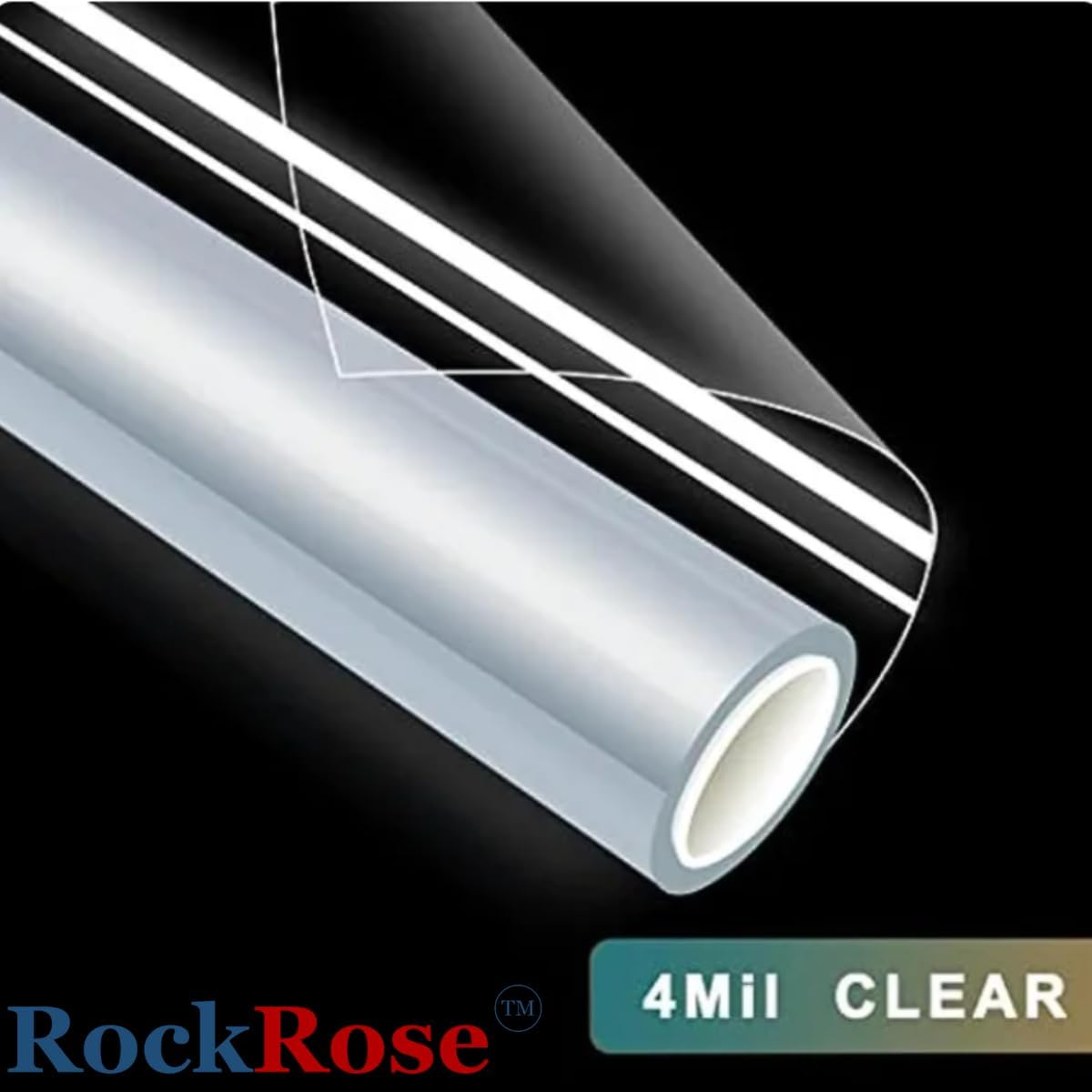 UV 99% Security and Safety 4 Mil Clear Window Film Shatterproof Anti Shatter Tempered Glass Film for Home and Office Windows (Clear, 24 in x 10 FT)