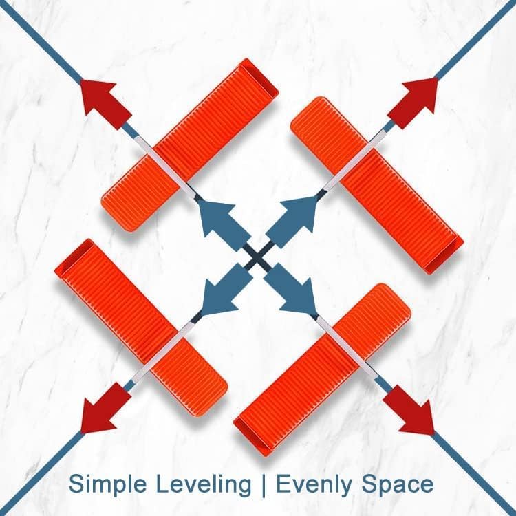 Tile Leveling System Clips 1/16" Tile Leveler Clips 1.5mm 2000 Pcs DIY Tile Leveler Spacers for Professional Ceramic Tile and Stone Installation