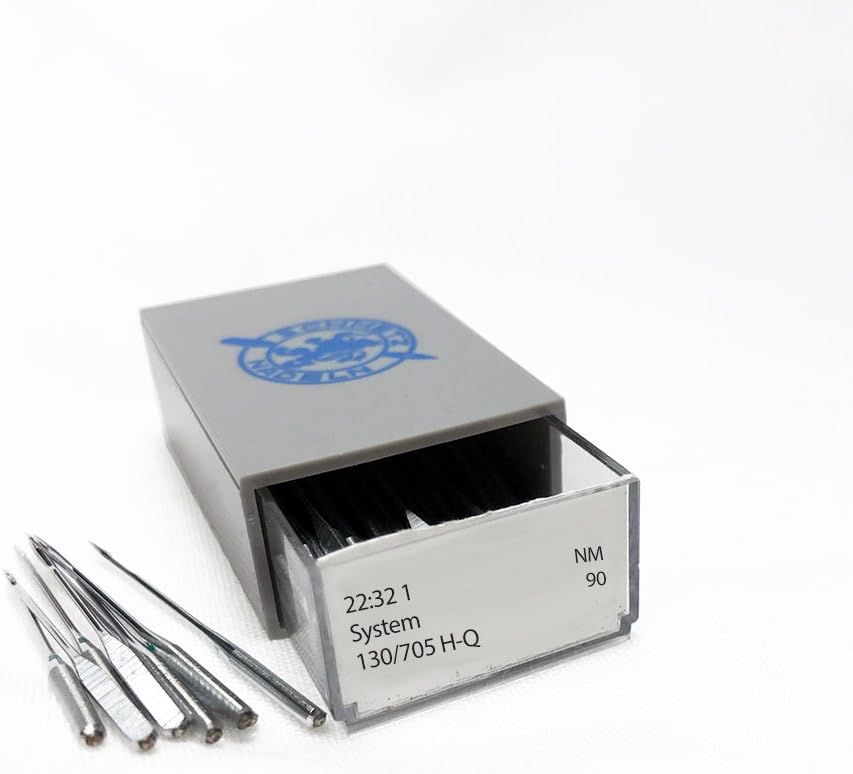 SCHMETZ Chrome Quilting Household Sewing Machine Needles, Size 90/14, Bulk