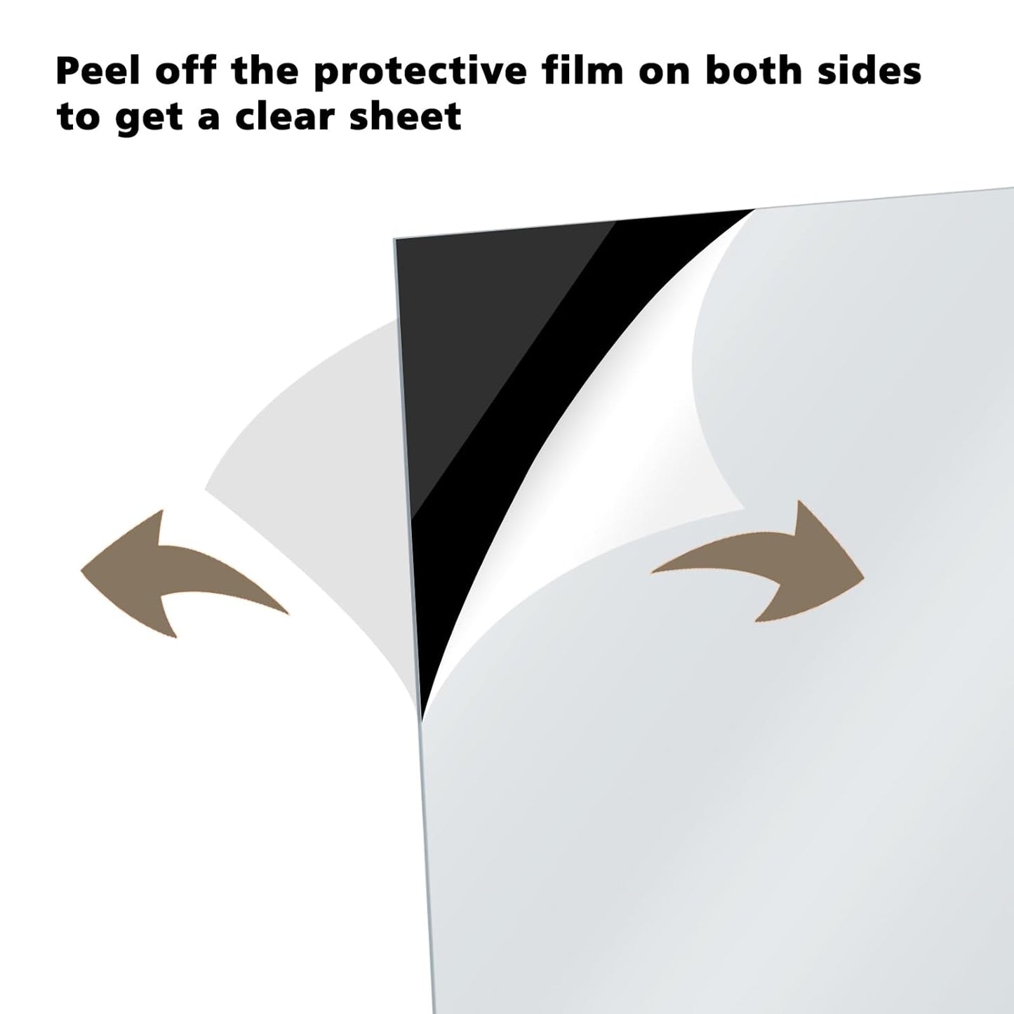 Egofine 8" x 10" Black Plexiglass Sheets 6 Pack 0.04 Inch Cast Acrylic Sheet Thick for DIY Craft Projects, Painting, Photography, Sign, Display Stand, Home Decor, Easy to Cut