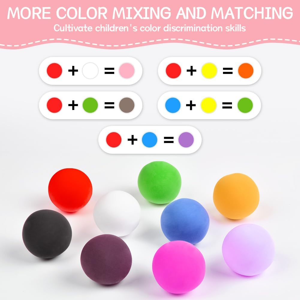 Ainiv Air Dry Clay Kit, 96 Colors DIY Model Magic Clay for Kids, Modeling Clay with 6 Sculpting Tools, Safe and Non-Toxic, Ultra Light Arts and Crafts Kits for Boys Girls, Best Gifts for Kids
