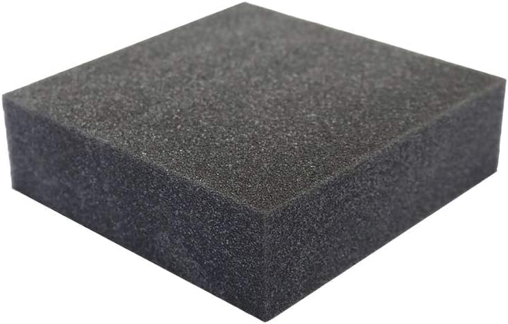 FoamRush 12" x 24" x 24" Charcoal High Density Upholstery Foam Cushion (Upholstery Sheet, Foam Padding, Seat Replacement, Chair Cushion Replacement, Square Foam, Wheelchair Seat Cushion) Made in USA