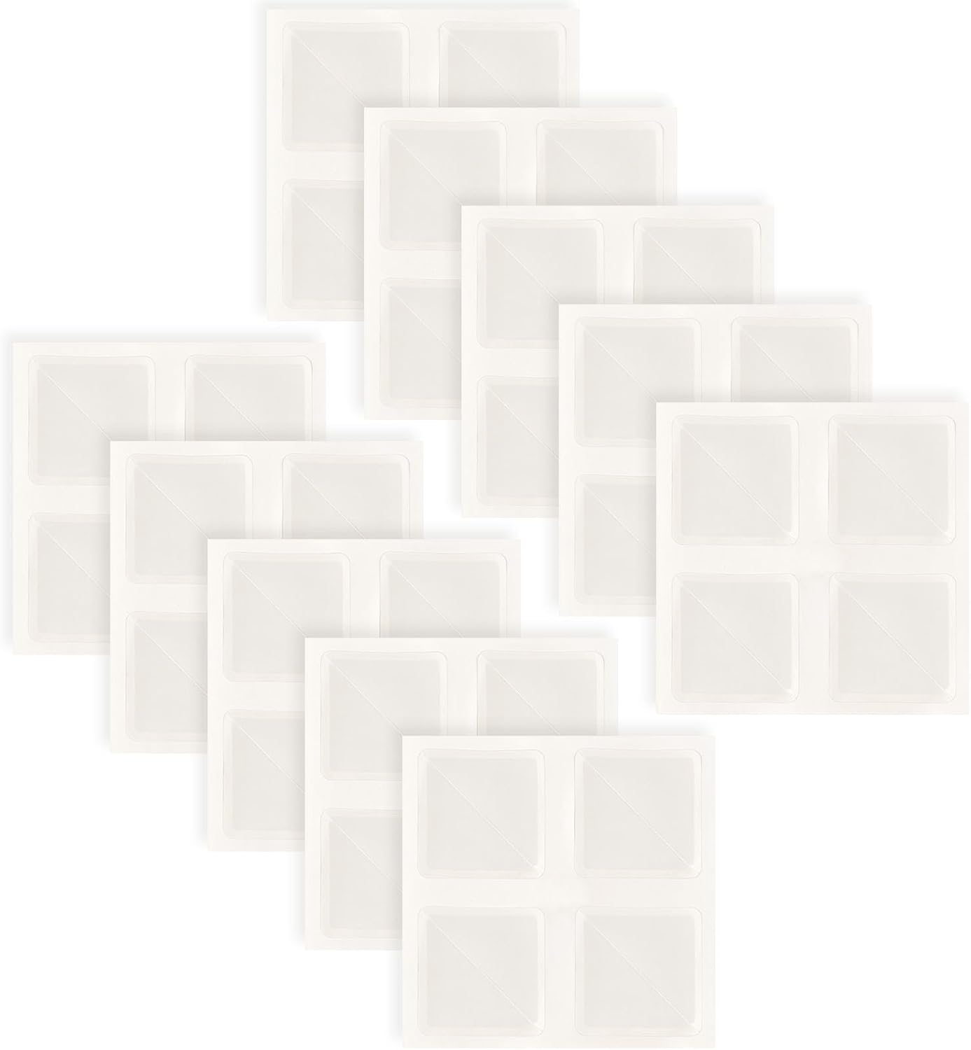 Lineco Acid-Free Archival Polypropylene Mounting Corners, Self Adhesive and Pressure Sensitive, 1.25", for Artwork Pictures and Documents (Qty:256)