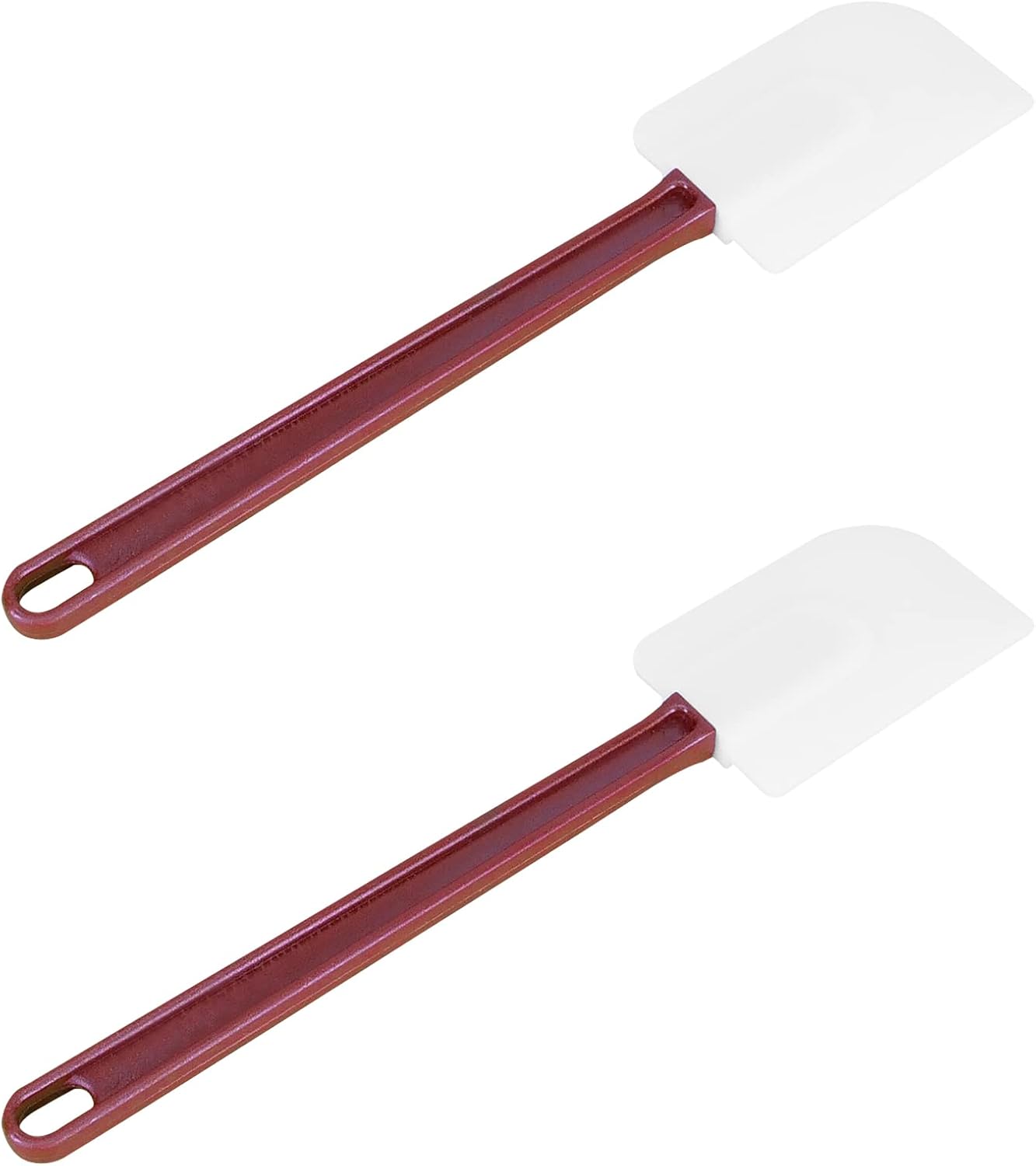 High Heat Resistant Silicone Scraper for Cooking, Spoon Set of 2 (2 x 13.5'')