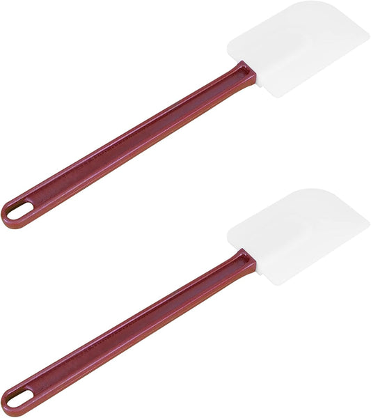 High Heat Resistant Silicone Scraper for Cooking, Spoon Set of 2 (2 x 13.5'')