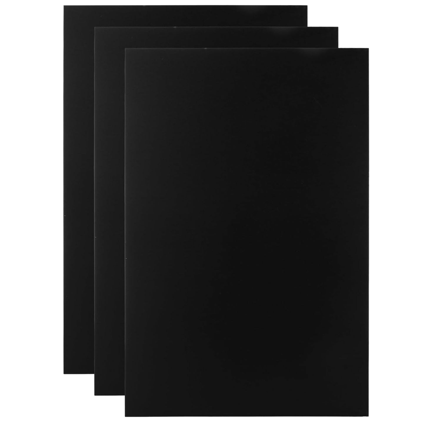 CYEAH 3 Pcs Anodized Aluminum Sheets Metal, 11.8 x 7.8 inch Metal Plates Engraving Blanks, 1 mm Thin Black Aluminum Plates Engraving Blanks for Laser Engraving, Crafting, Decoration