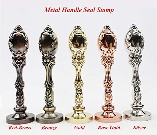 Vintage Santa Claus Monogram Sealing Wax Seal Stamp Rose Gold Metal Handle Kit Custom Invitation Embellishment Christmas Gift Wrap Package Custom Logo Word Wax Seal Stamp Set