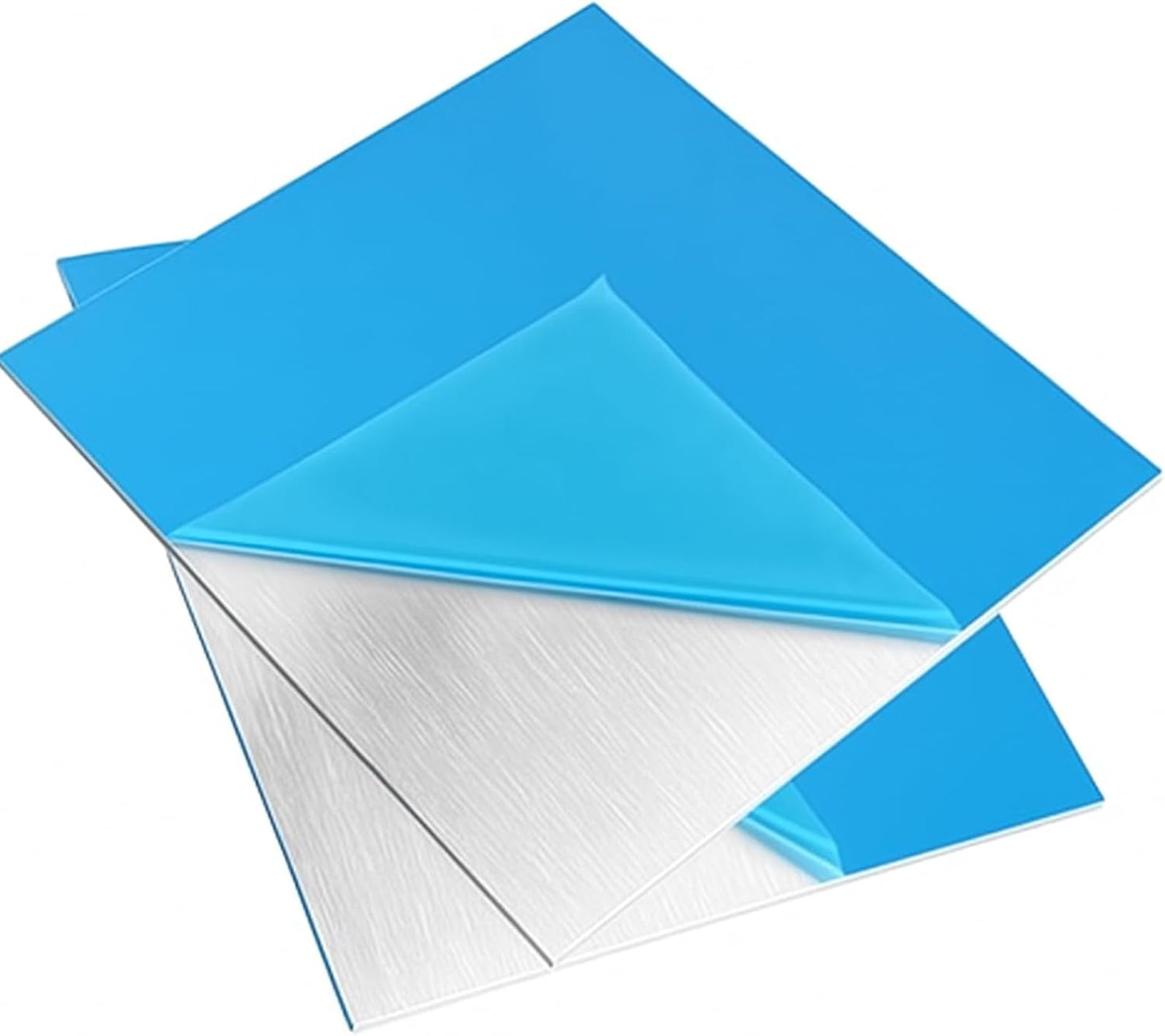 Amyhill 12 Pcs 6061 T651 Aluminum Sheet Metal 12 x 12 x 1/64 (0.02") Inch Thin Flat Aluminum Plate Panel Covered with Protective Film, Welding Practice Heat Treatable for Crafting Industry