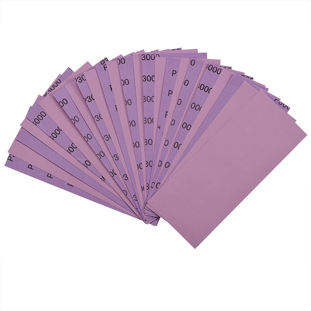 Sandpaper 120 to 3000 Grit,Wet Dry Sanding Sheets,High Performance Ceramic Abrasive Sand Paper for Wood Furniture Finishing,Metal Grinding,Automotive Polishing,9 x 3.6 Inch,60PCS