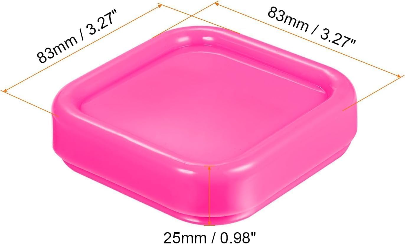 2Pcs Square Plastic Magnetic Pin Cushion Anti Loss Sewing Pin Needle Storage Holder Magnetic Push Pins Holder for Sewing Quilting DIY Projects, Pincushions（Random Color）