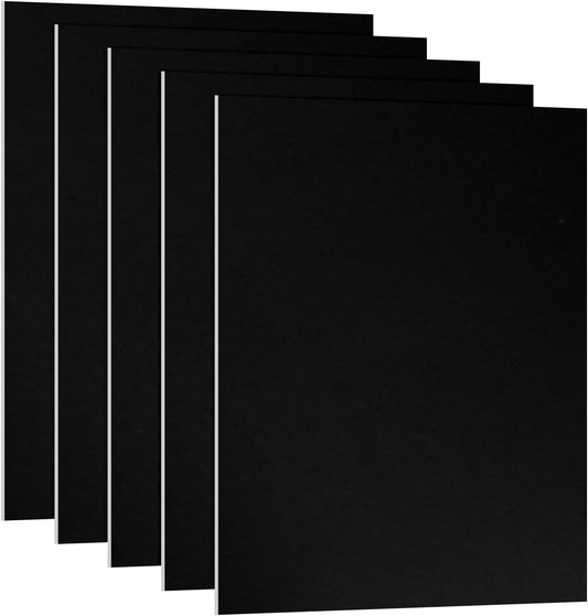 PATIKIL 3.3x2.1x1/32inch Anodized Aluminum Sheet, 5Pcs Metal Rectangle Aluminum Plate 0.8mm Thick Engraving Blanks for Laser Engraving DIY Decorative Crafting Home Decoration, Black