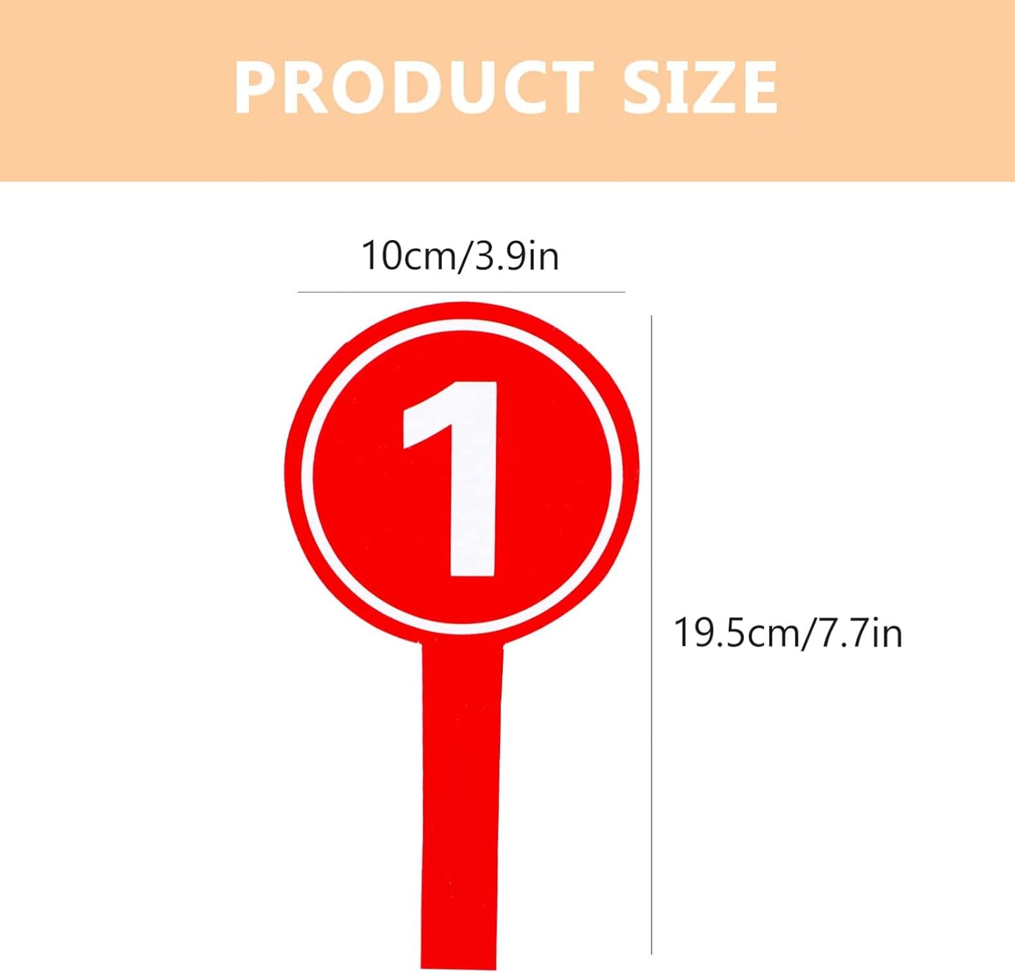 White Board 10Pcs Number Handheld Score Paddles 1-10 Voting Scoreboards Multi-Function Score Boards with Number Handheld Boards (3.9x7.7 Inch) Dry Erase Board
