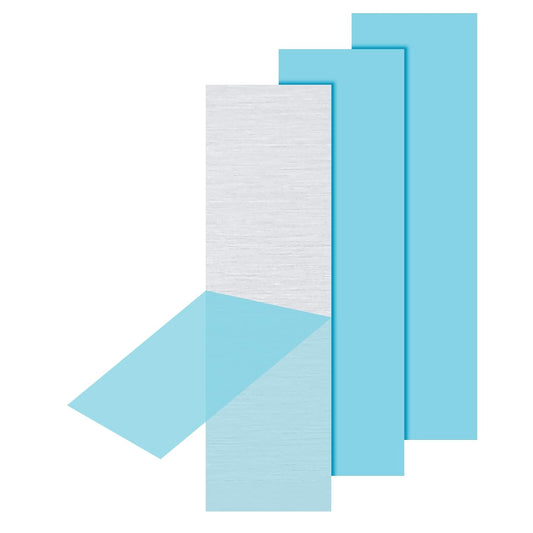 PATIKIL 6061 T651 Aluminum Sheet Metal 4 x 1.18 x 1/16(0.0625") Inch 3Pcs Flat Plain Aluminum Plate Covered Stock with Protective Film, Heat Rectangle 1.5MM for Lndustry Crafting