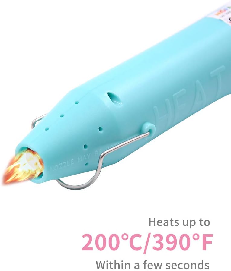 mofa Resin Heat gun,6.6ft Cable 300W Hot Air Gun for Crafting,Acrylic Paint Dryer Multi-Purpose Electric Heating Nozzle (Blue)