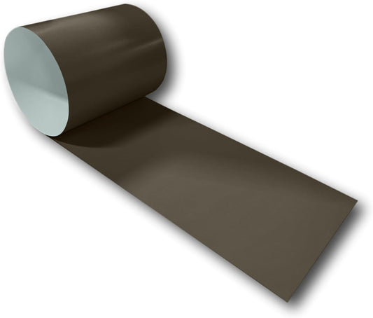 Eagle 1:24 Gauge KYNAR 500 Sheet Metal Flashing Rolls-10 FT Long-Heavy Duty Pre-Finished Rolls-Commercial Grade-Roofing Flashing, Fascia Cover, Coping Cap-Multiple Sizes (6" x 10 FT, Burnished Slate)