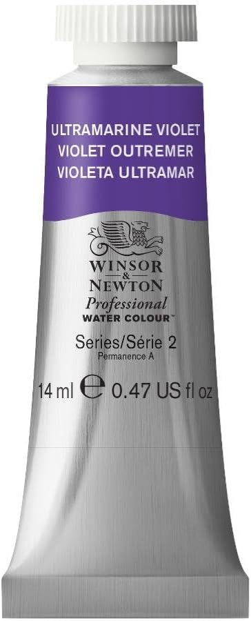 Winsor & Newton Professional Water Colour Paint, 0.47-oz Tube, Ultramarine Violet