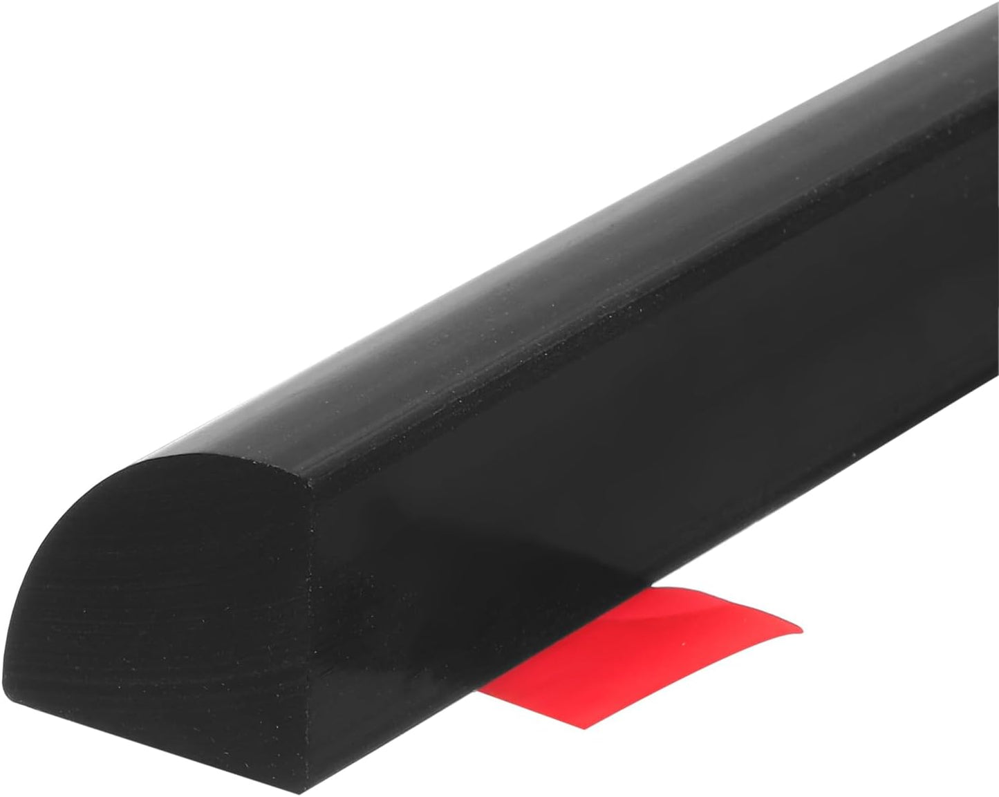 uxcell Flexible Molding Trim, 39 Inch Flexible Quarter Round Molding Silicone Peel and Stick Trim Self Adhesive Shower Water Barrier for Corner Decor Bathroom Kitchen, Black