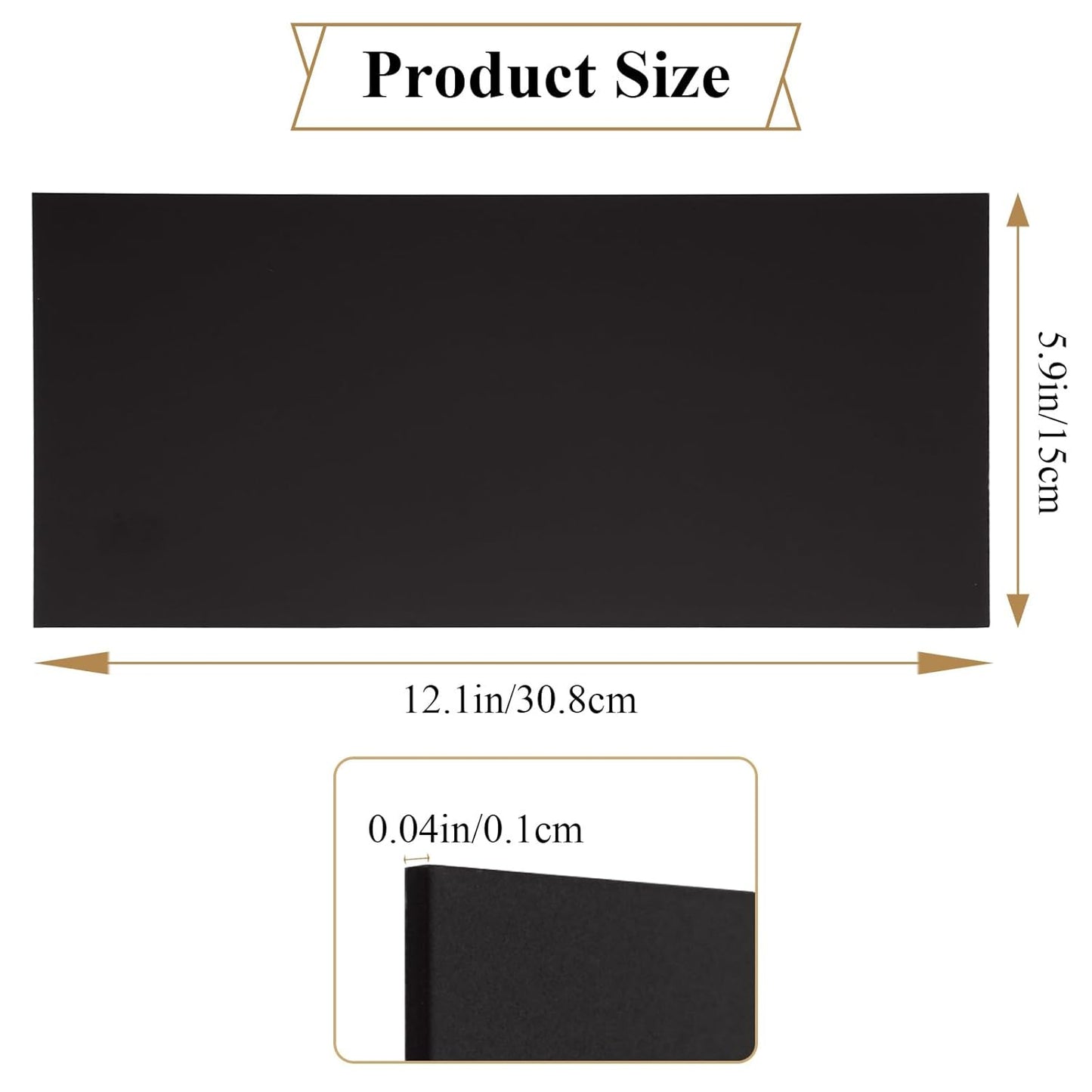 4 Pack Black Anodized Aluminum Sheet 6 x 12 x 1/25 Inch, 5052 Aluminum Sheet, 1mm Thickness Aluminum Plate Covered with Protective Film for Industry Crafting