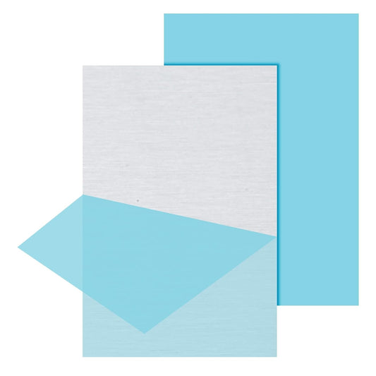 PATIKIL 6061 T651 Aluminum Sheet Metal 12 x 8 x 1/8(0.125") Inch 2Pcs Flat Plain Aluminum Plate Covered Stock with Protective Film, Heat Rectangle 3MM for Lndustry Crafting