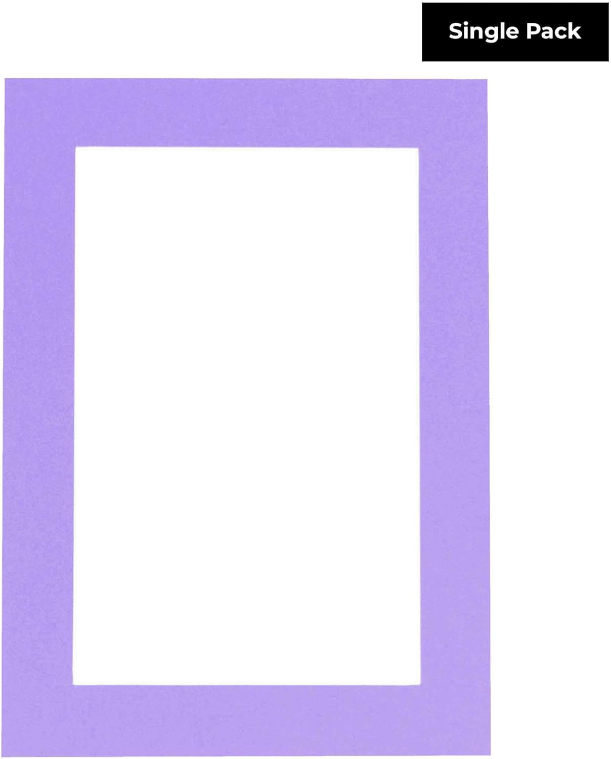 5x7 Mat for 8.5x11 Frame - Precut Mat Board Acid-Free Show Kit with Backing Board, and Clear Bags Light Purple 5x7 Photo Matte Made to Fit a 8.5x11 Picture Frame Matboard for Framing, Pack of 1 Mat
