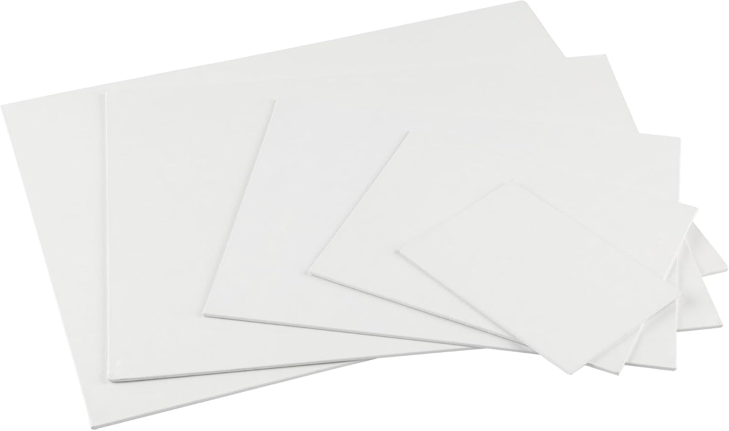 Centurion All-Media Primed Linen Panels - 6x18 3 Pack - 11oz Universal Primed Canvas Boards for Painting, Mounted on MDF Wood, Non-Warping, Ideal for Artists, Professionals, and Painters