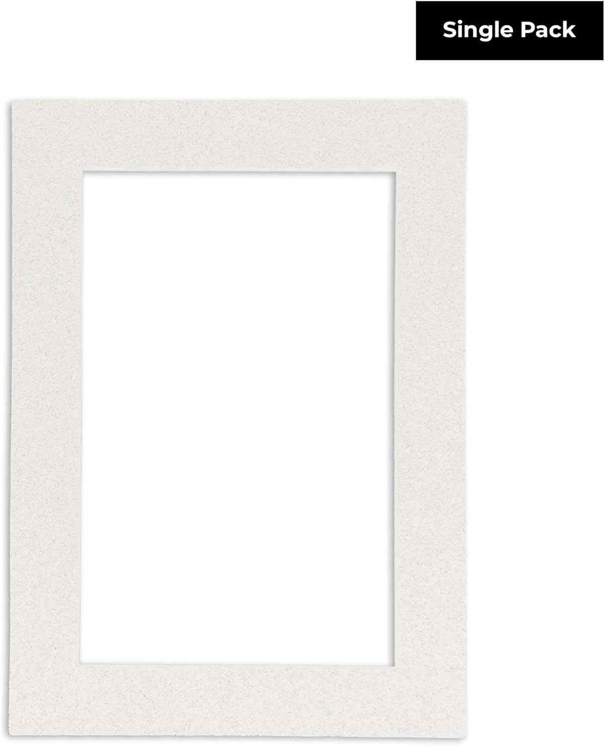 8x10 Mat Bevel Cut for 5x8 Photos - Acid Free Oyster Shell White Precut Matboard With Backing Board and Crystal Clear, Self Seal Photo Mat Bag - For Pictures, Photos, Framing - 4-ply Thickness