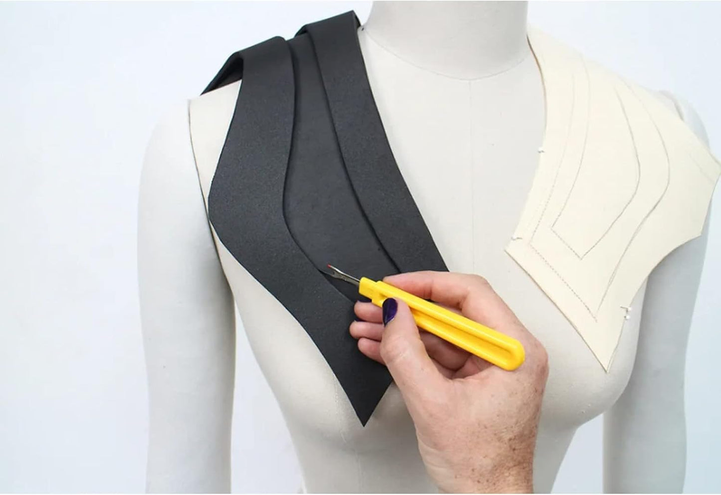 Labzhang White EVA Foam Cosplay, 1 Piece of 6mm Craft Foam,Cosplay Foam, 14" x 39" Ultra-high Density 80 kg/m3 EVA Foam Sheets