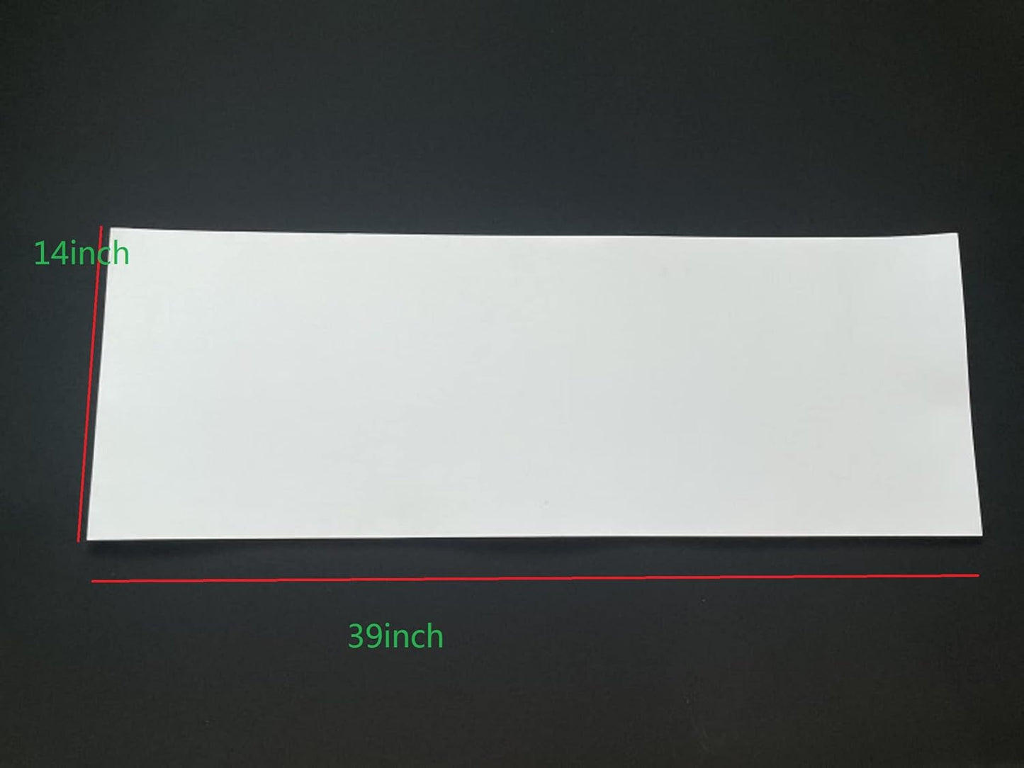 Labzhang White EVA Foam Cosplay, 1 Piece of 8mm Craft Foam,Cosplay Foam, 14" x 39" Ultra-high Density 80 kg/m3 EVA Foam Sheets