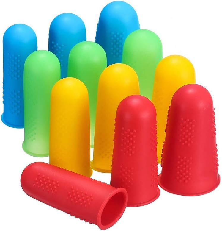 3Pcs Silicone Finger Protector for Hot Glue Gun for Hot Glue, Rosin Wax, Resin, Adhesives, Scrapbooks, Sewing Art Glues and Pastes Craft Supplies