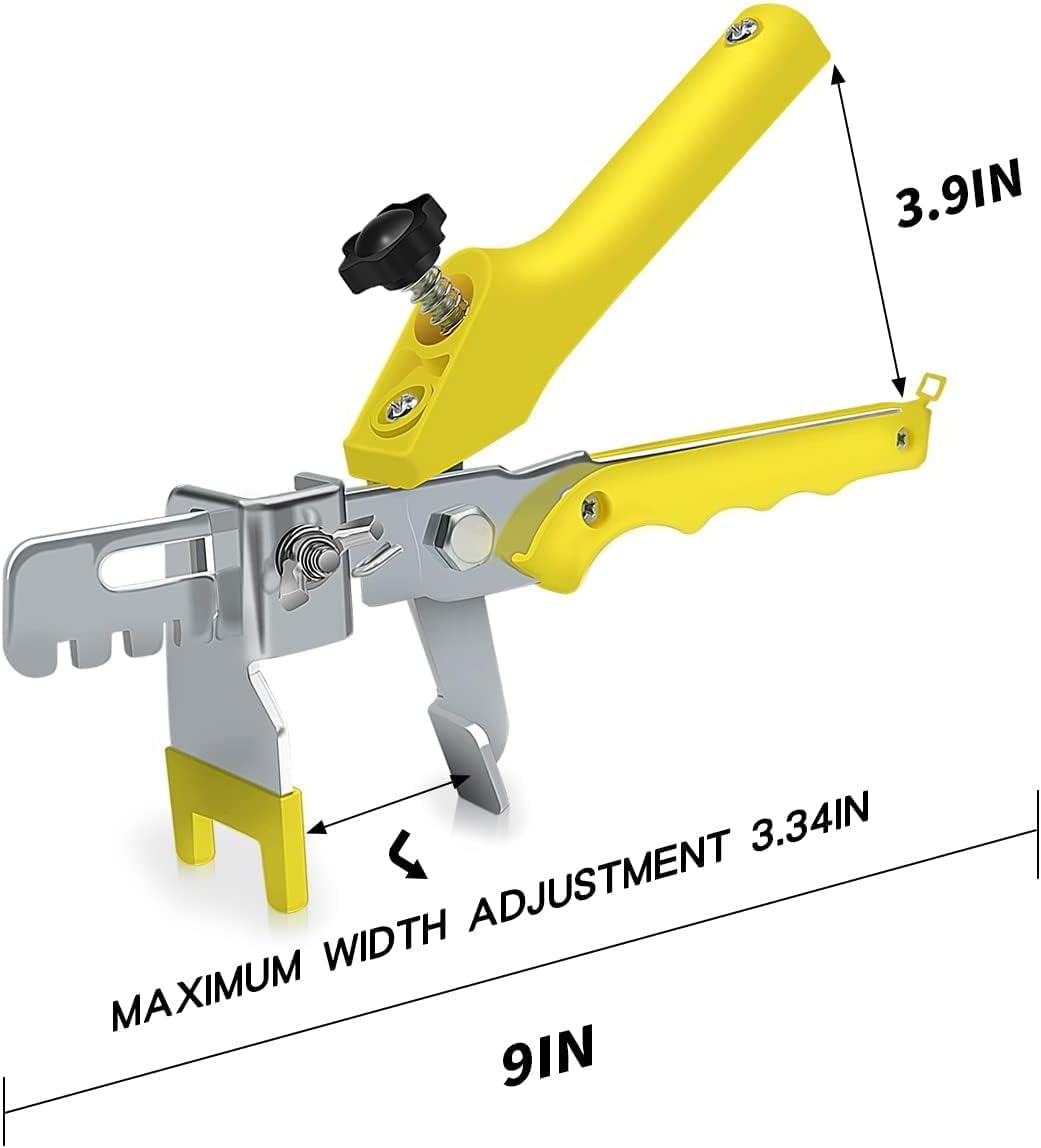 DGSL Tile Leveling System with Tile Plier - 3000-Piece Tile Spacers Clips and 300-Piece Reusable Wedges - Tile Tools Set for Stone Installation
