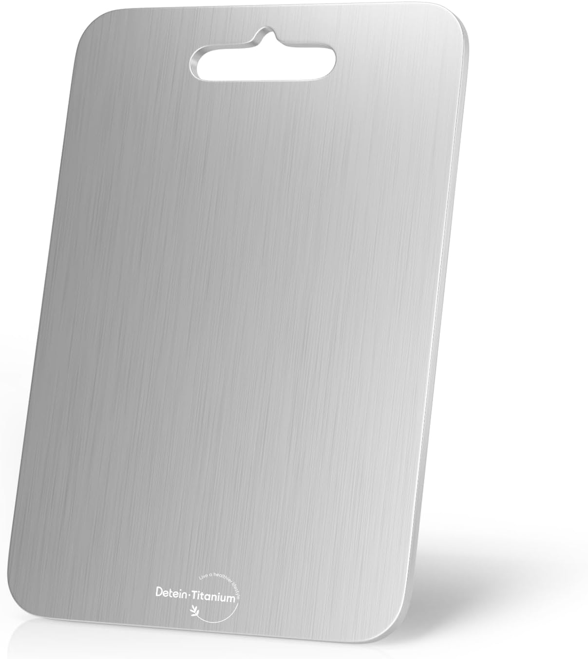 100% Pure Titanium Cutting Board for Kitchen 2mm Thickened, Easy to Clean, Dishwasher Safe, Double-Sided Chopping Board for Meat, Veggies, Fruits, Camping, Housewarming Gift (14.2" x 9.85")