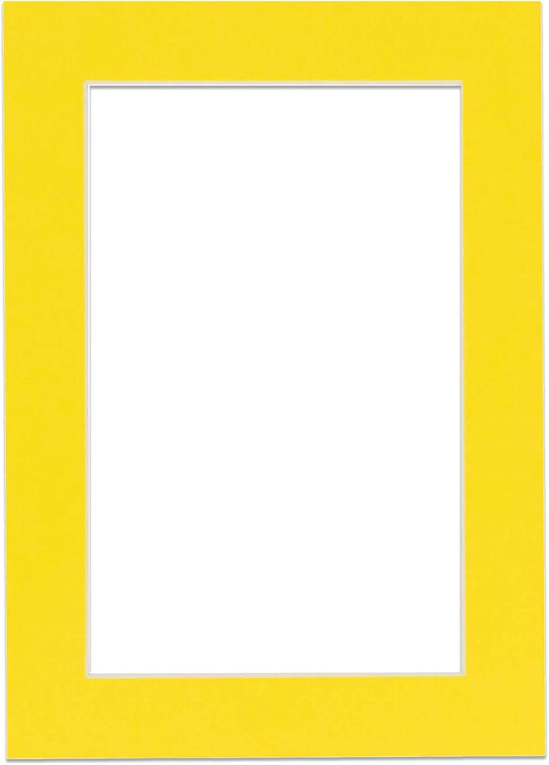 11x14 Mat for 8.5x11 Photo - Precut Yellow Picture Matboard for Frames Measuring 11 x 14 Inches - Bevel Cut Matte to Display Art Measuring 8.5 x 11 Inches - Acid Free ONE MAT